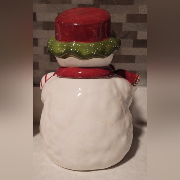 Ceramic Snowman Cookie Jar - Picture 3 of 5